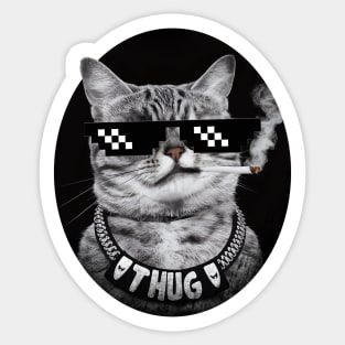 Cat Thug Life Sticker